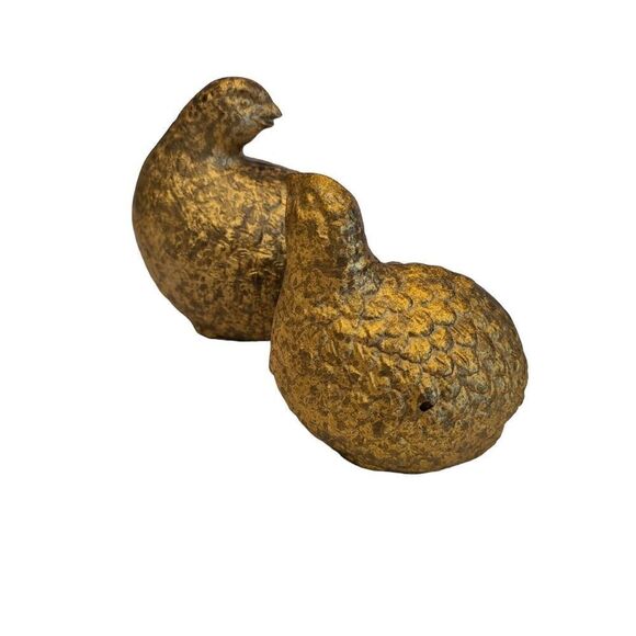 Cast Iron Tray Quail Bird Vintage Made in Japan Golden Partridge Excellent VTG - Picture 1 of 10